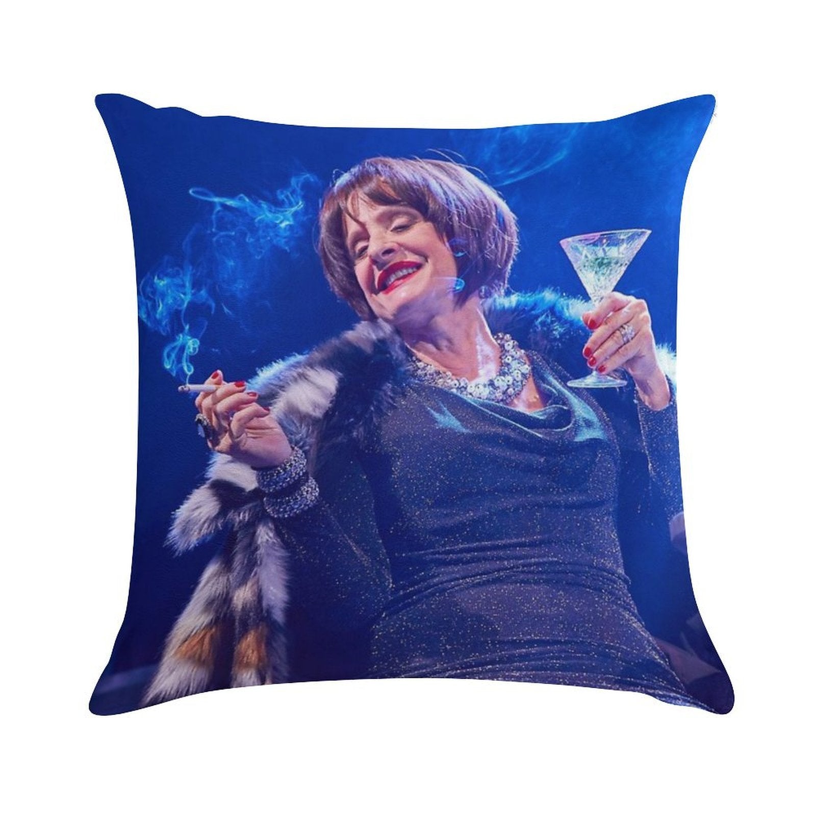 Patti LuPone As Joanne in Company Soft Shrink-Resistant Throw Pillow