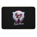 Turtle House Retro T-Shirt  Easy To Clean Bath Mat