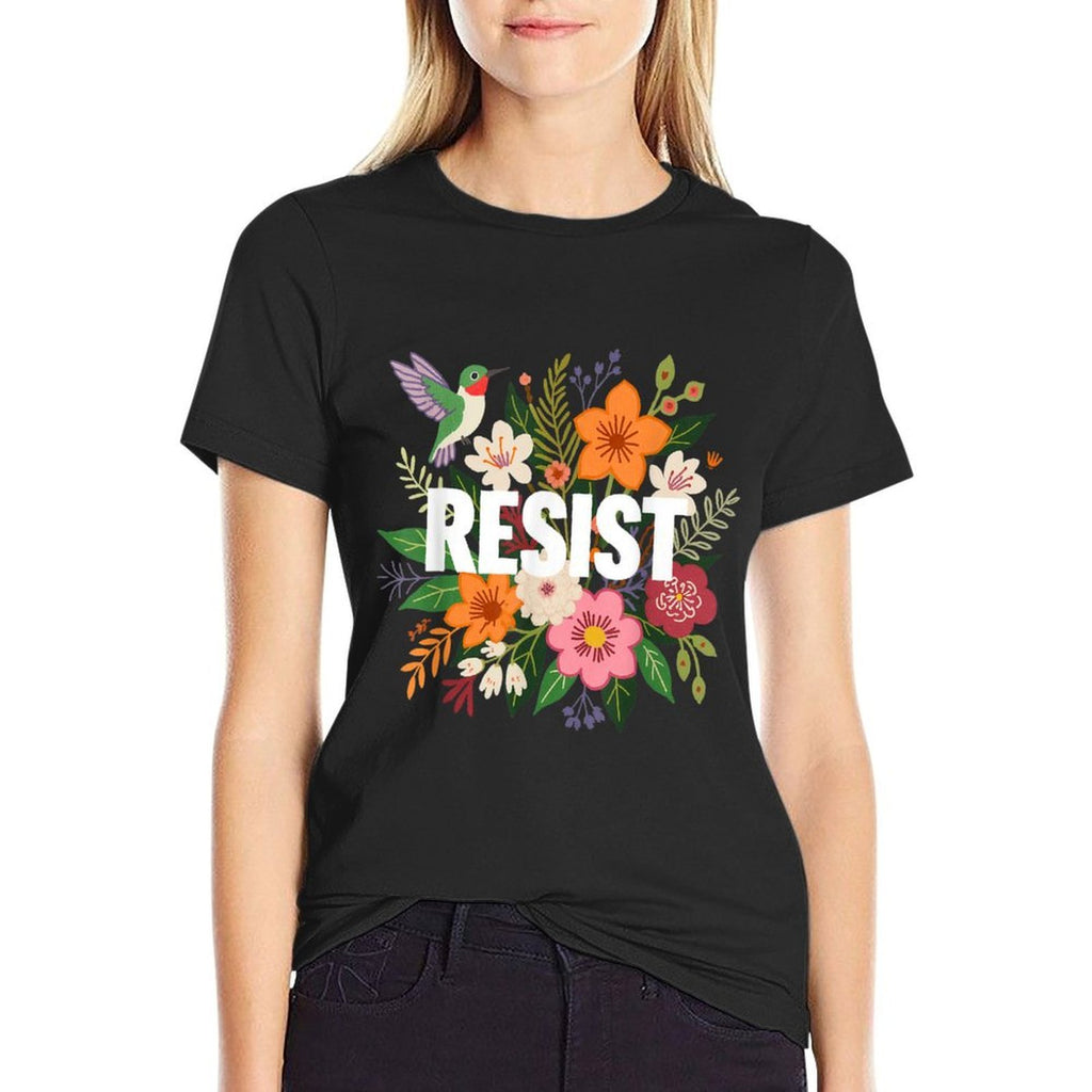Flowers Resist  Trendy Pattern T-Shirt