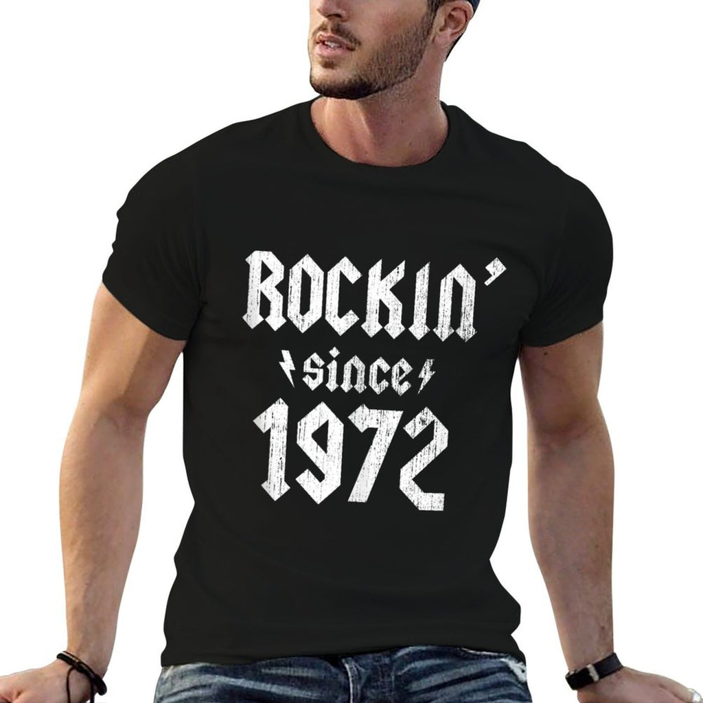 Rockin Since 1972 50th Birthday 50 Years Old Hard Rock  Lightweight T-Shirt