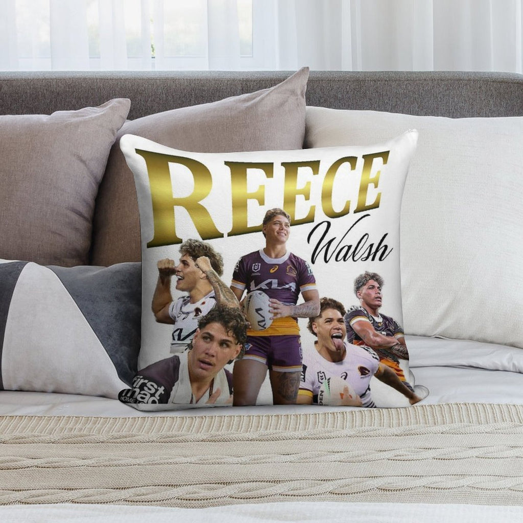 Reece Walsh Collage 2.0 Soft Warmth Comfort Throw Pillow