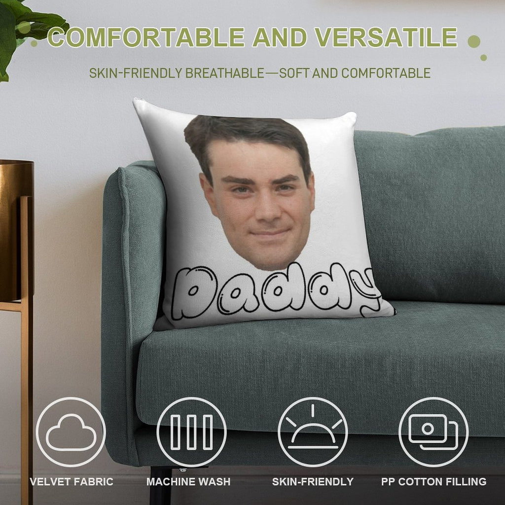 Ben Shapiro Daddy Soft Washable Throw Pillow