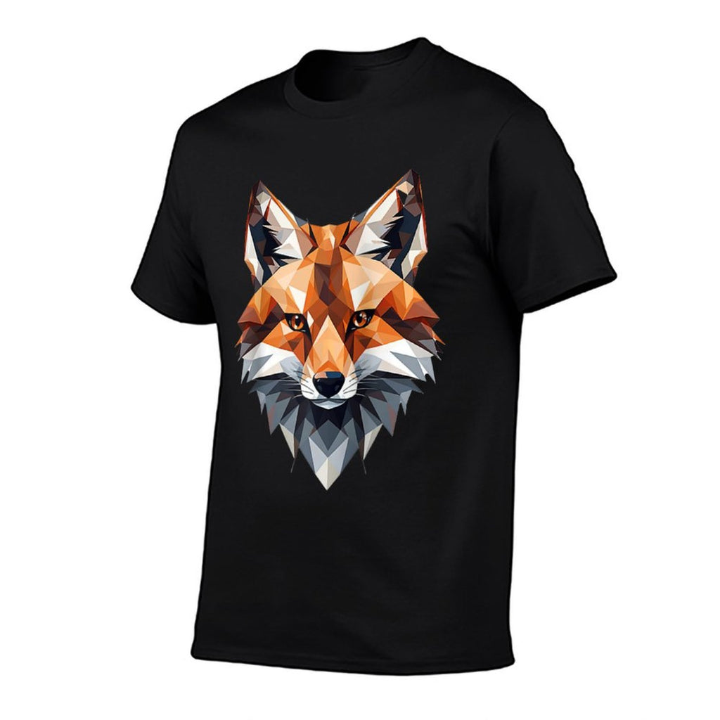 Twilight Rhombus Fox Raglan Baseball  Affordable Price T-Shirt