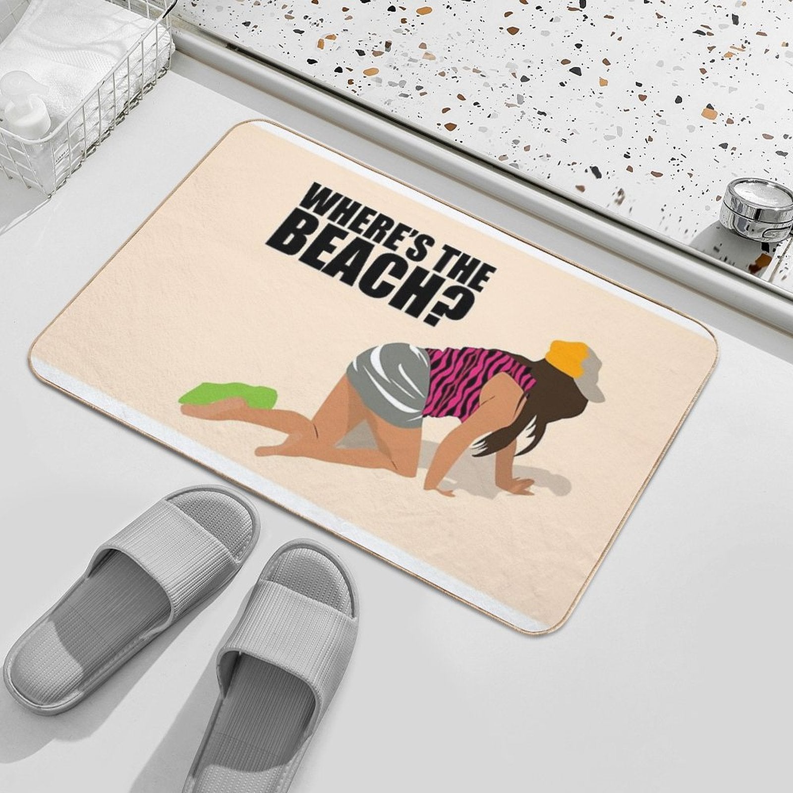Snooki Where's The Beach  Non-Slip Bath Mat