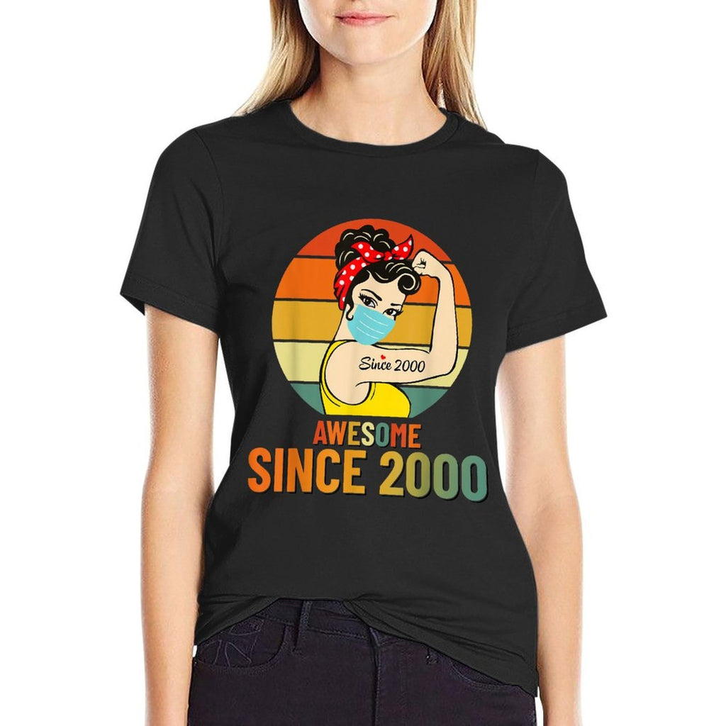 Vintage 2000 Birthday Gift For Women - Funny 21st Birthday  Odor-resistant T-Shirt