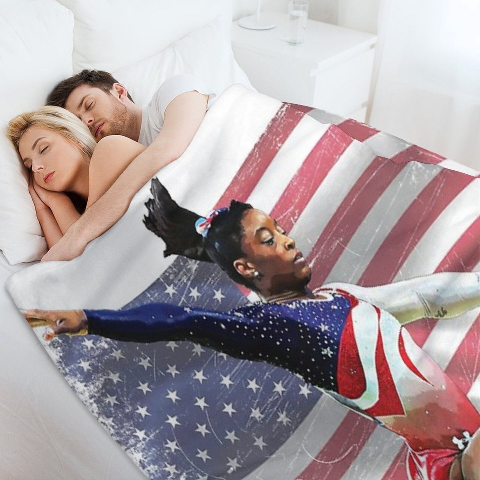 Simone Biles Versatility Throw Blanket