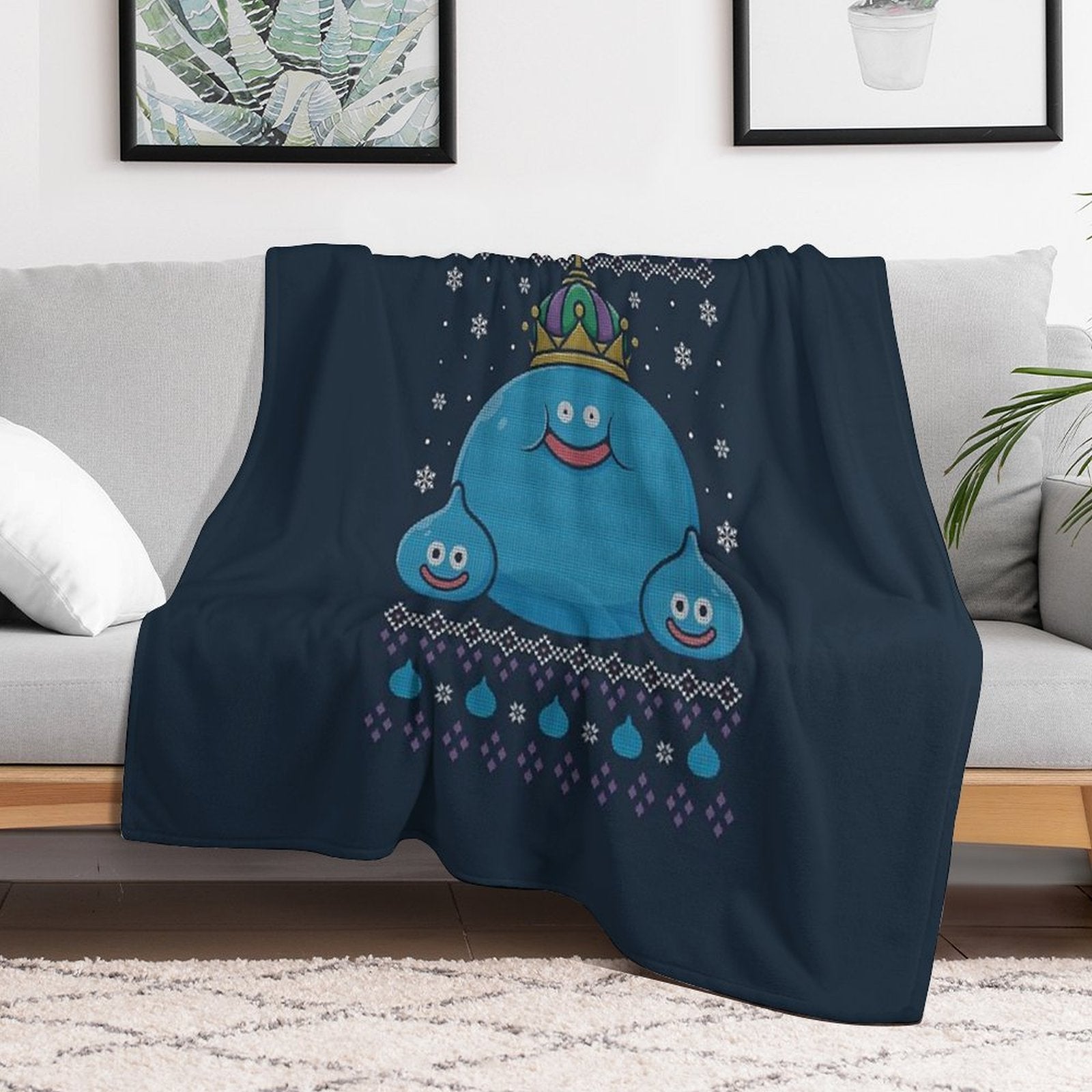King Slime Christmas Anti-pilling Throw Blanket