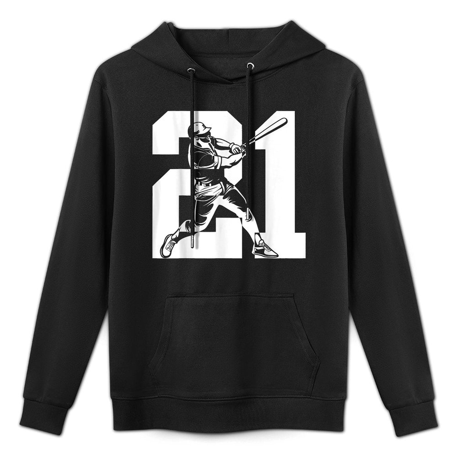 NUMBER 21 YEARS BASEBALL 21ST BIRTHDAY Durable Construction Hoodie