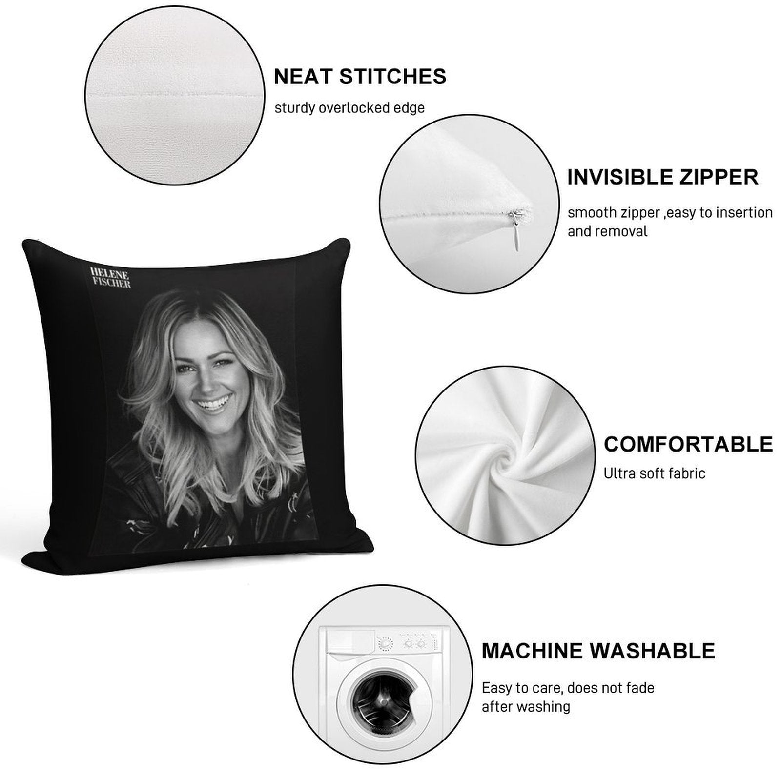 Helene Fischer Soft Bedroom Essential Throw Pillow