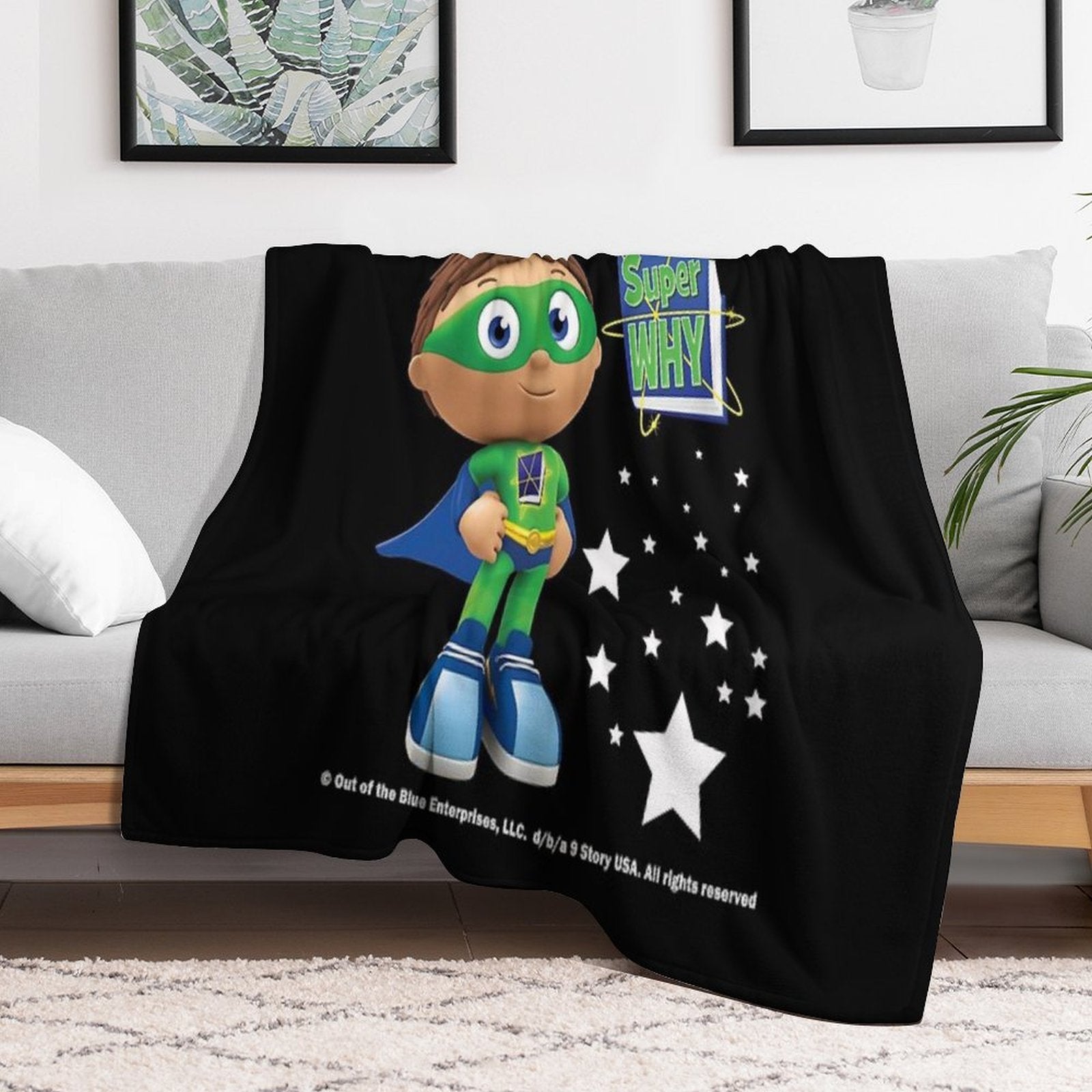 Calling All Super Readers! Super Why Velvety-soft Throw Blanket