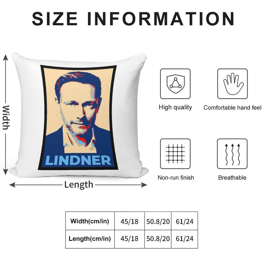 Legend - CHRISTIAN LINDNER - Minister of Finance Soft Easy Maintenance Throw Pillow