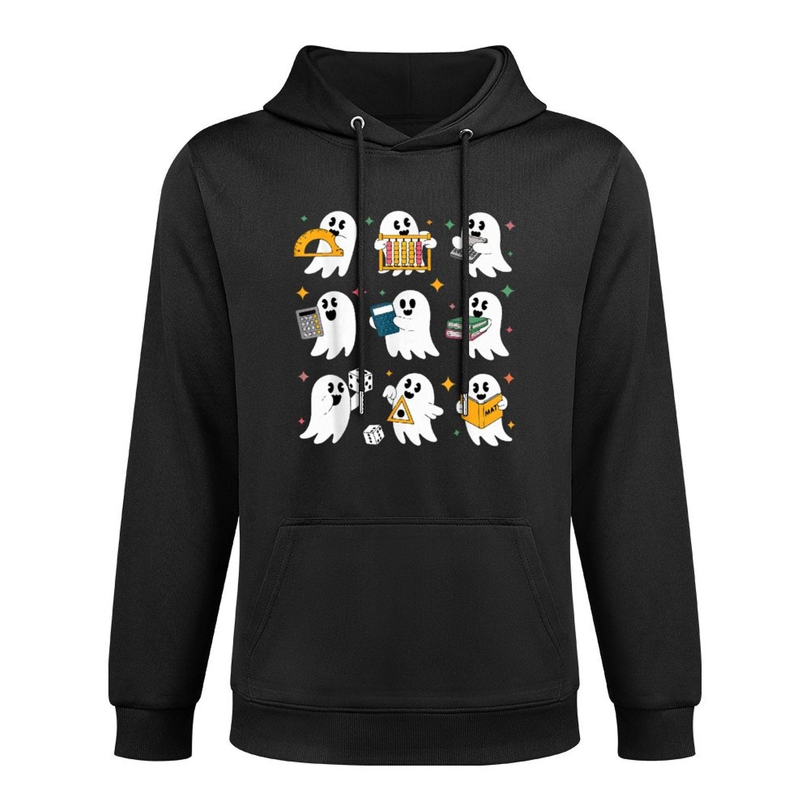 Math Halloween Spooks Math Lovers Men Women Math Halloween Medium-Weight Fabric Hoodie