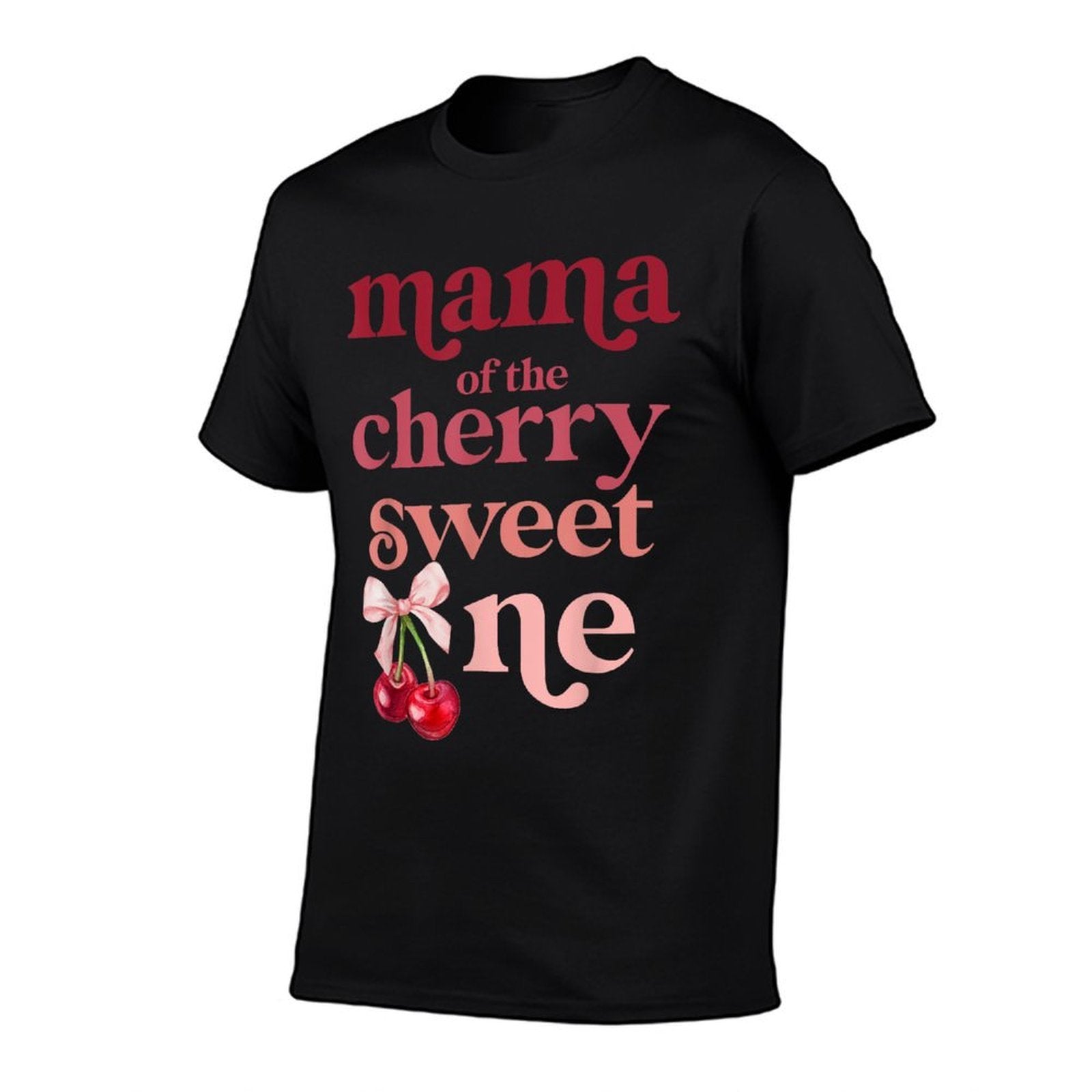 Mama of The Cherry Sweet One Coquette First Birthday 1st  Odor-resistant T-Shirt