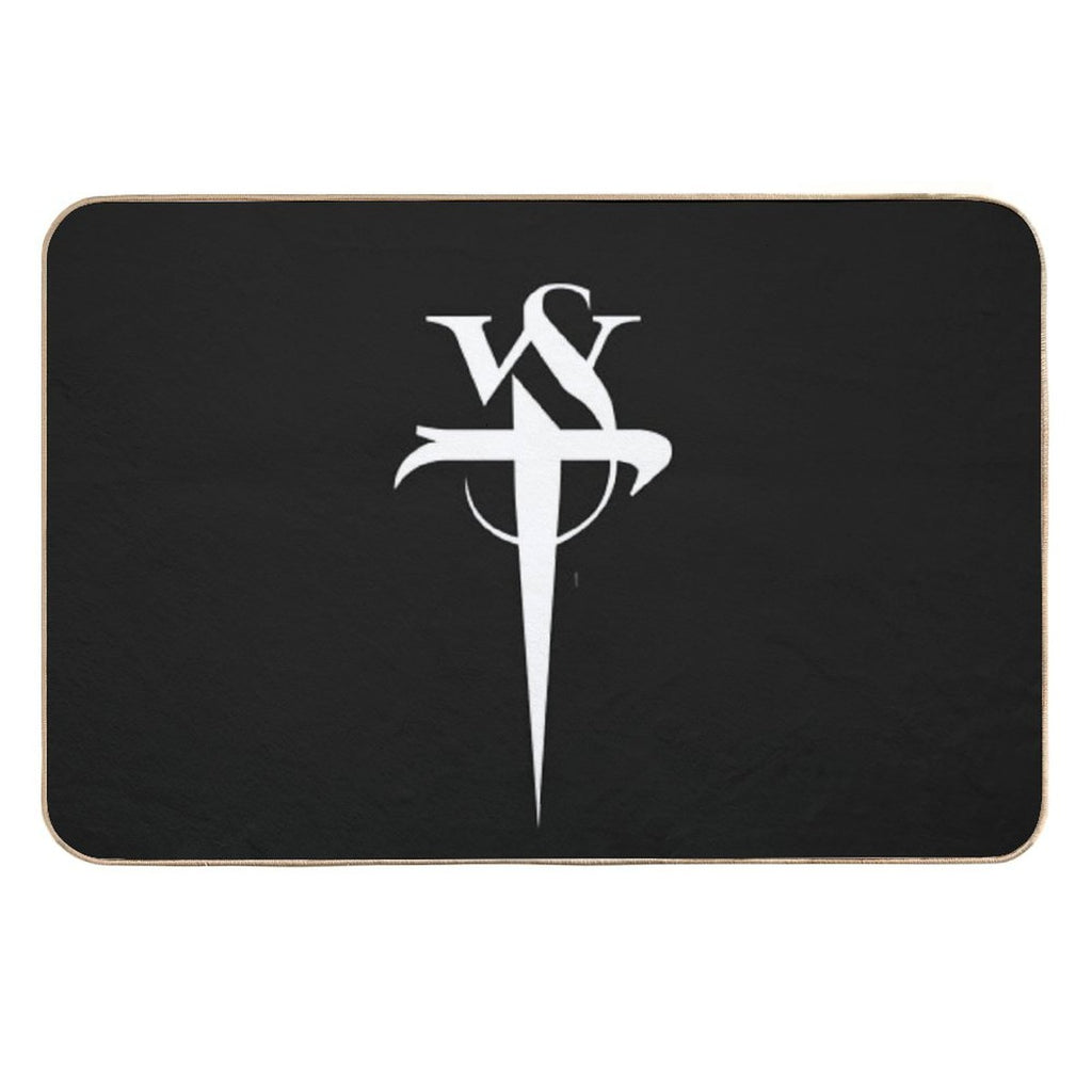 Stabbing Westwared Classic Dagger Logo  Easy Maintenance Bath Mat