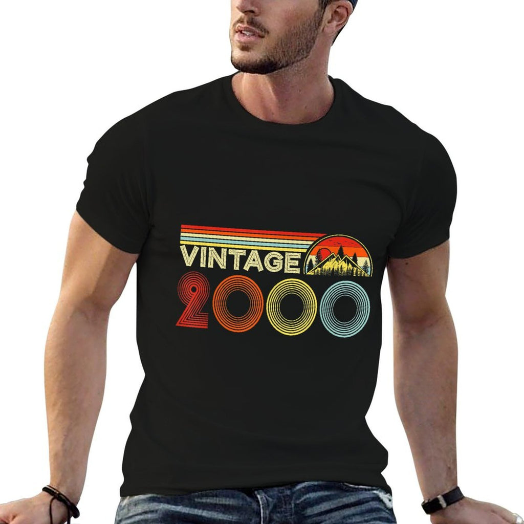 Vintage 2000 21 Years Old Retro Boys And Girls 21st Birthday  Classic T-Shirt