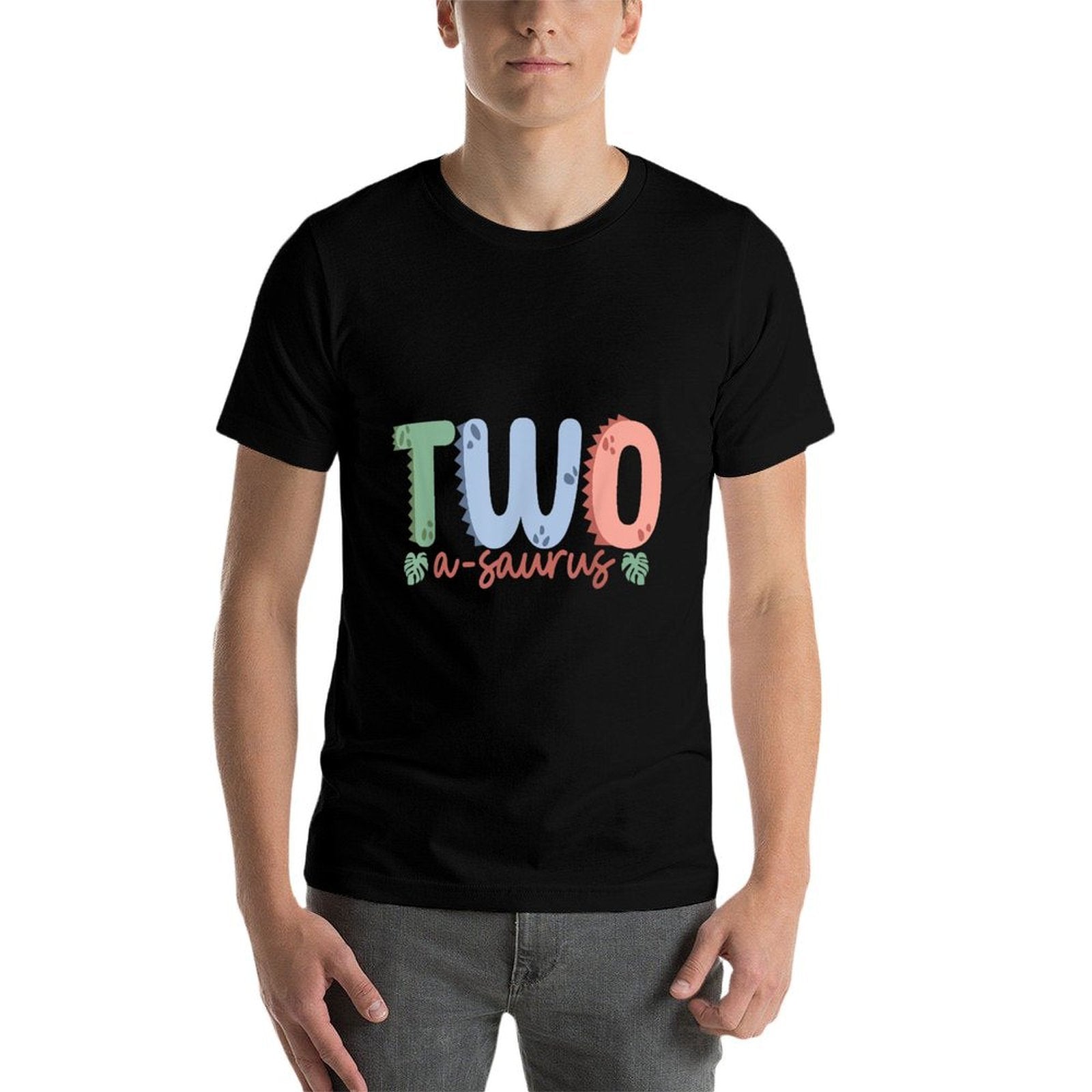 2 Years Old Two Saurus Dinosaur Family 2nd Birthday Matching  Quick-drying T-Shirt