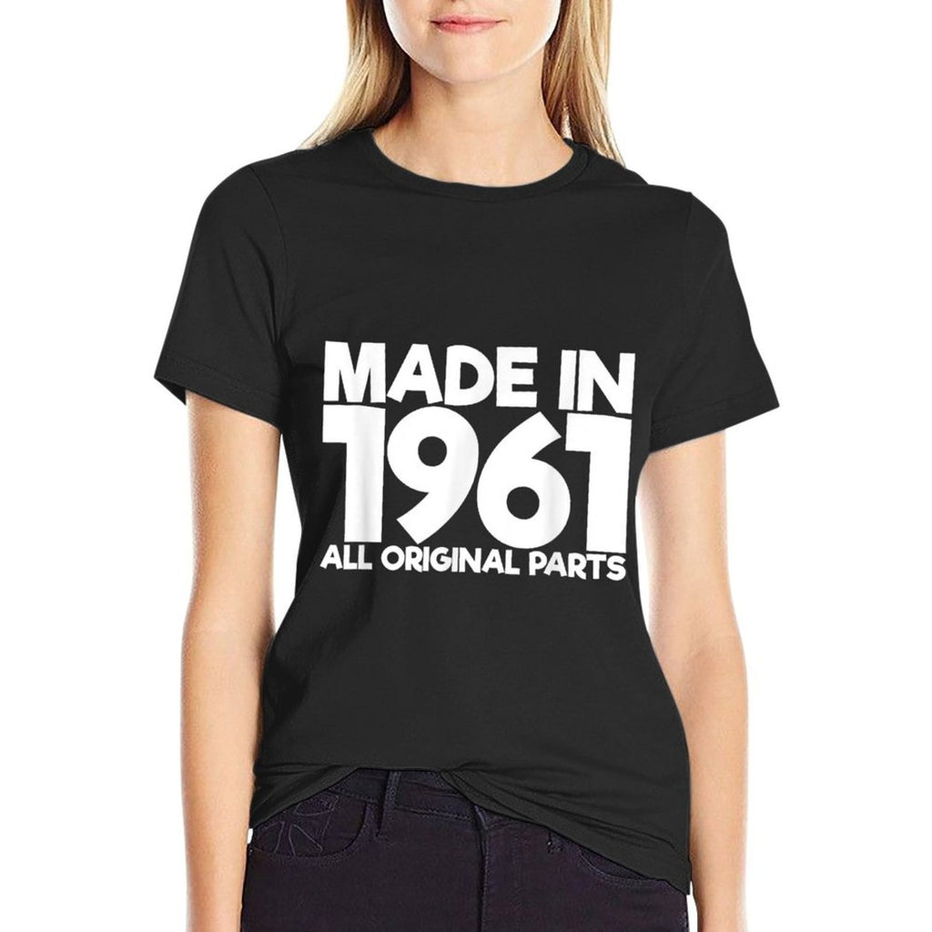 60 Years Old Made In 1961 Funny 60th Birthday  Trendy Pattern T-Shirt