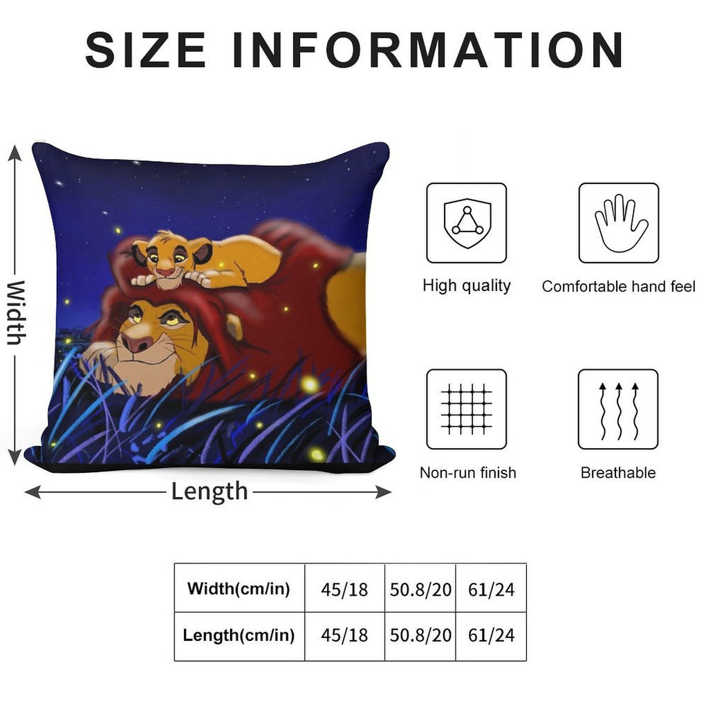 Lion King Soft Washable Throw Pillow