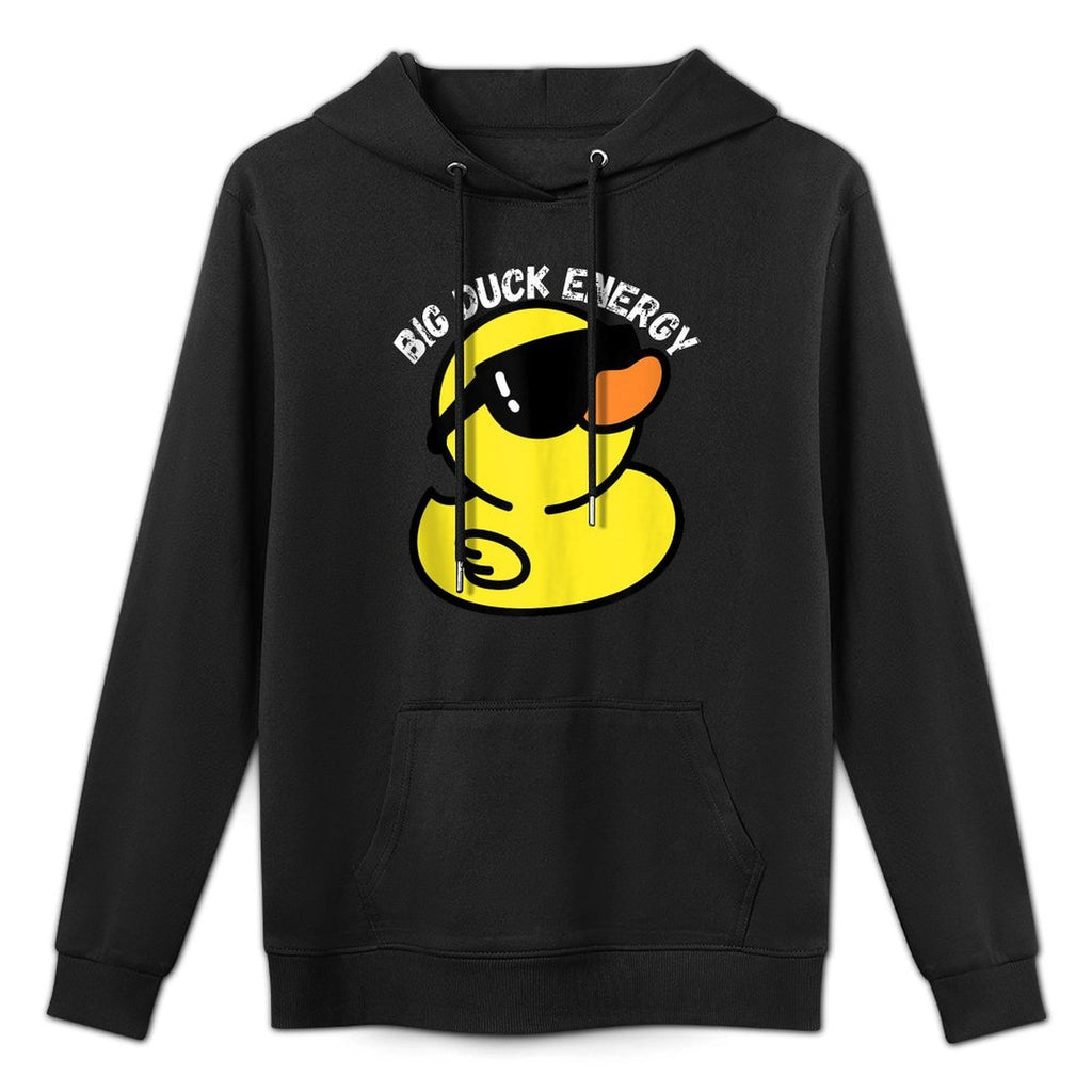 Big Duck Energy  Funny Rubber Ducky Apparel Kangaroo Pocket Hoodie