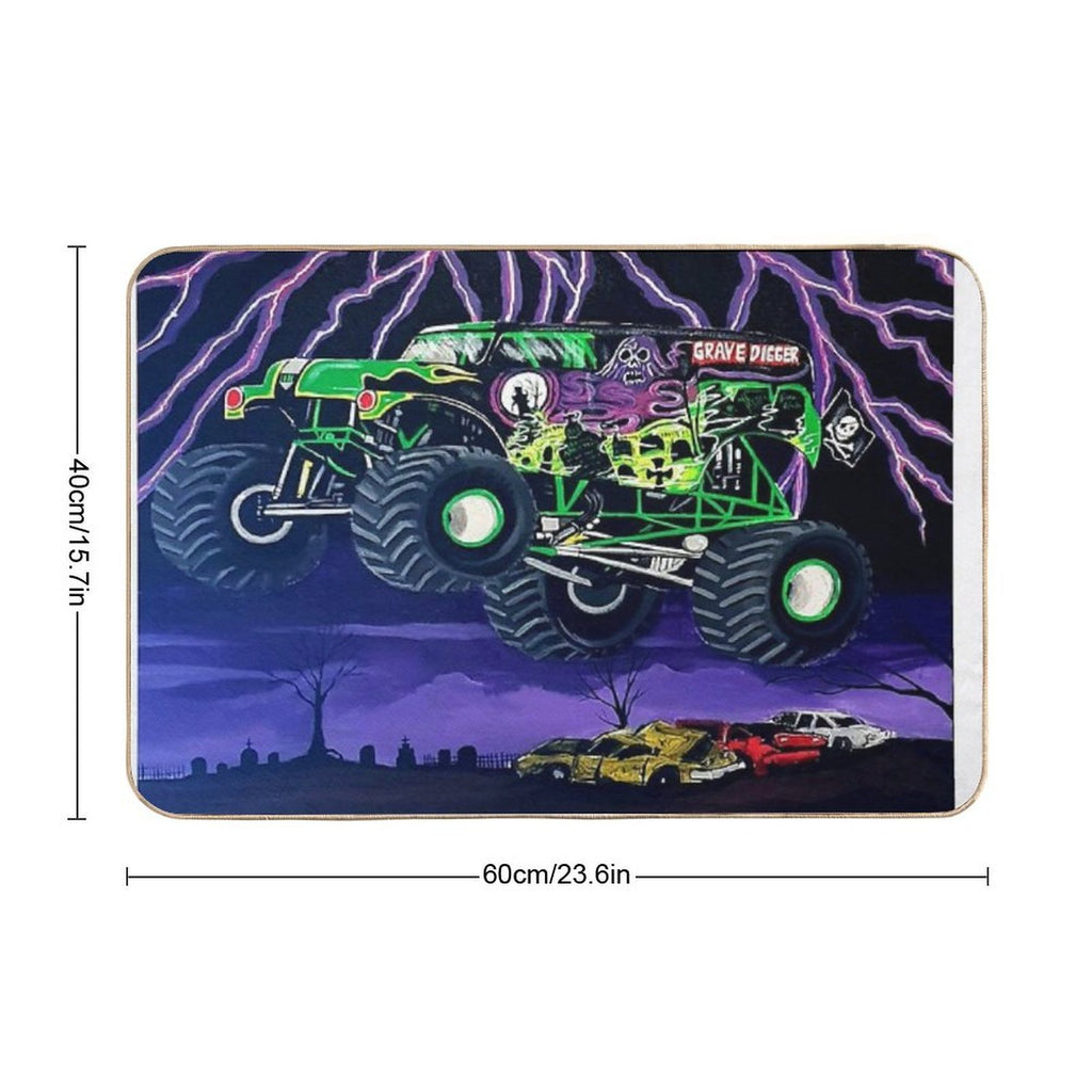MONSTER TRUCK  Slip-Resistant Bath Mat