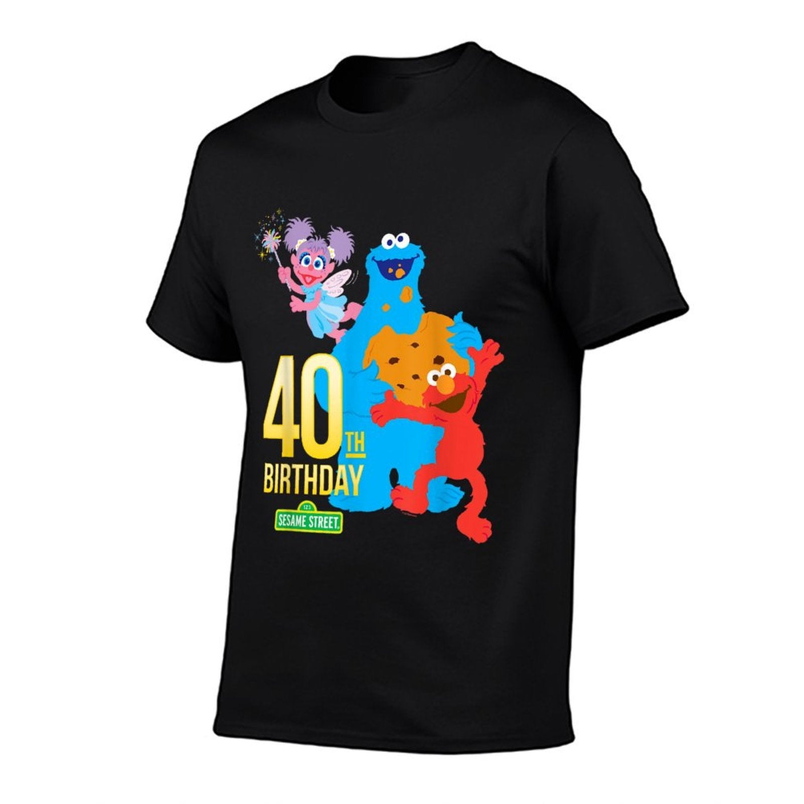 Sesame Street 40th Birthday  High-quality Stitching T-Shirt