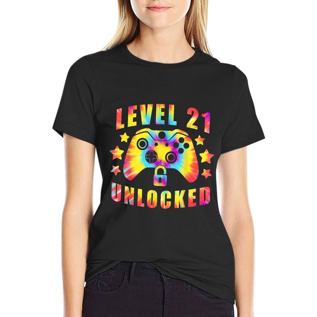 Gaming Vintage 21st Birthday Gift 21 Year Old Boy Girl Gamer  Durable T-Shirt