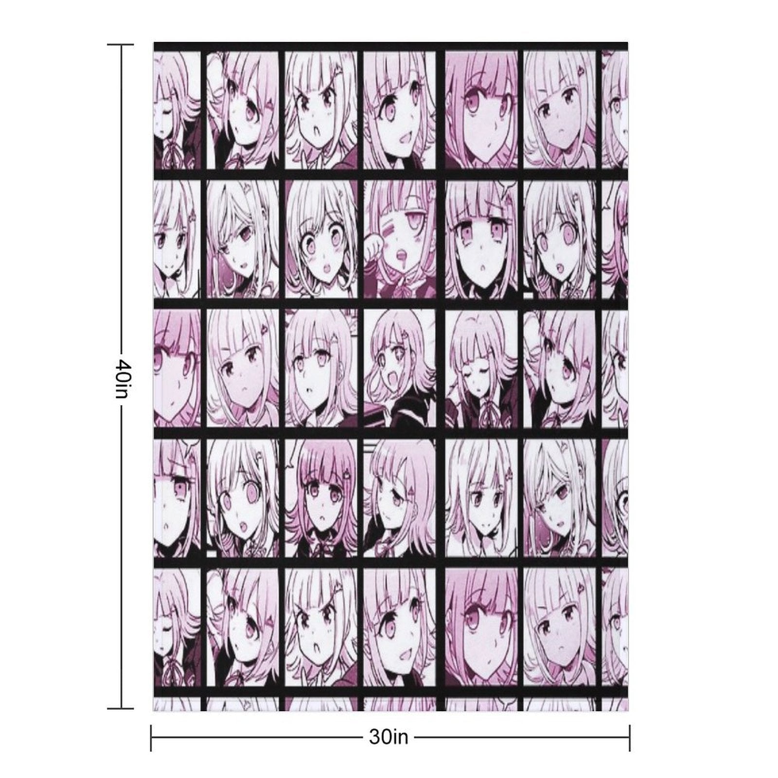 Chiaki Manga Collection (Colored) Travel-friendly Throw Blanket
