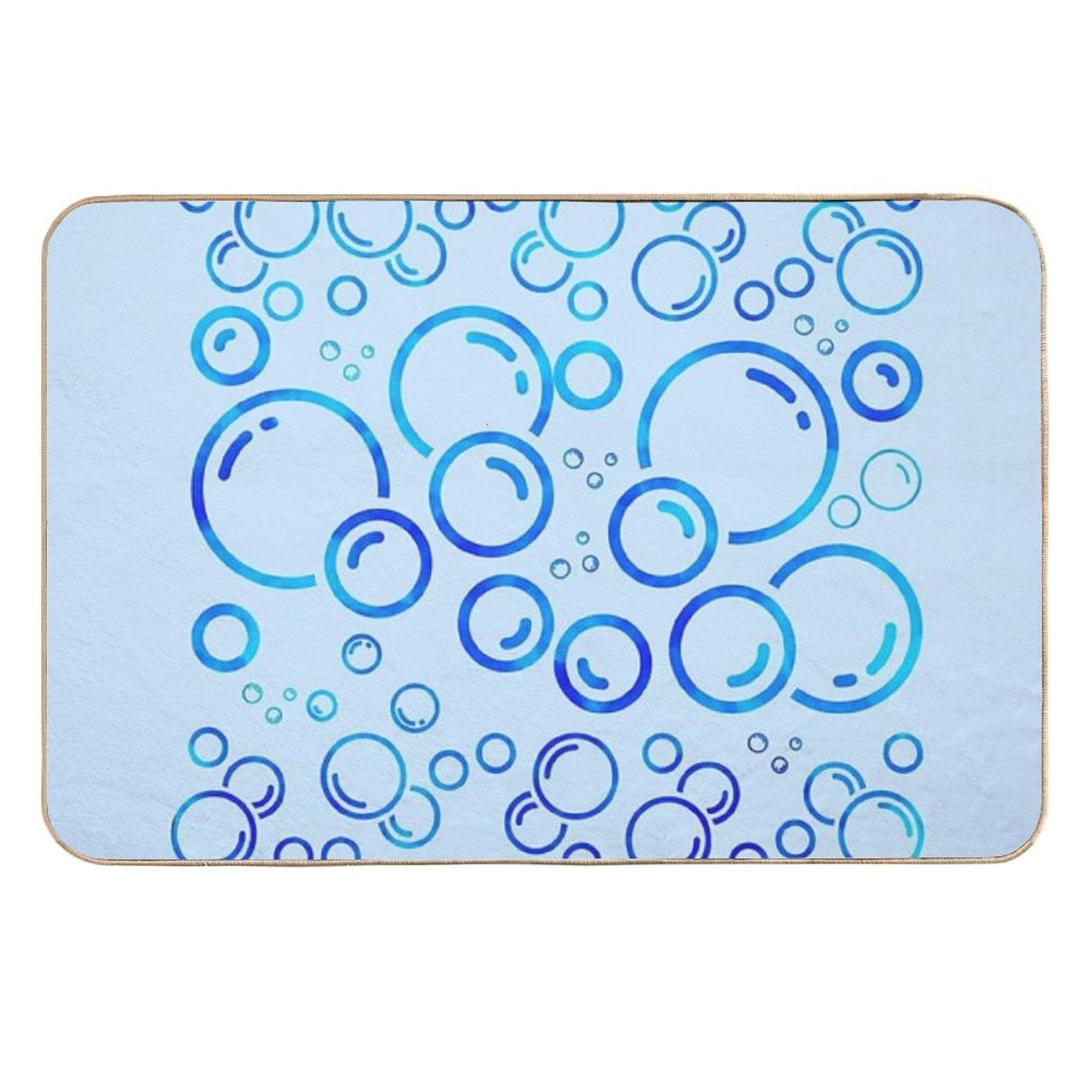 Bubble Blues  Odorless Bath Mat