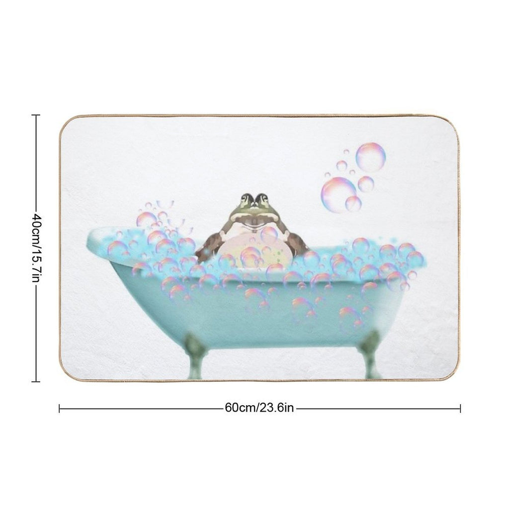 Toad Taking A Bath  Pet-Safe Bath Mat