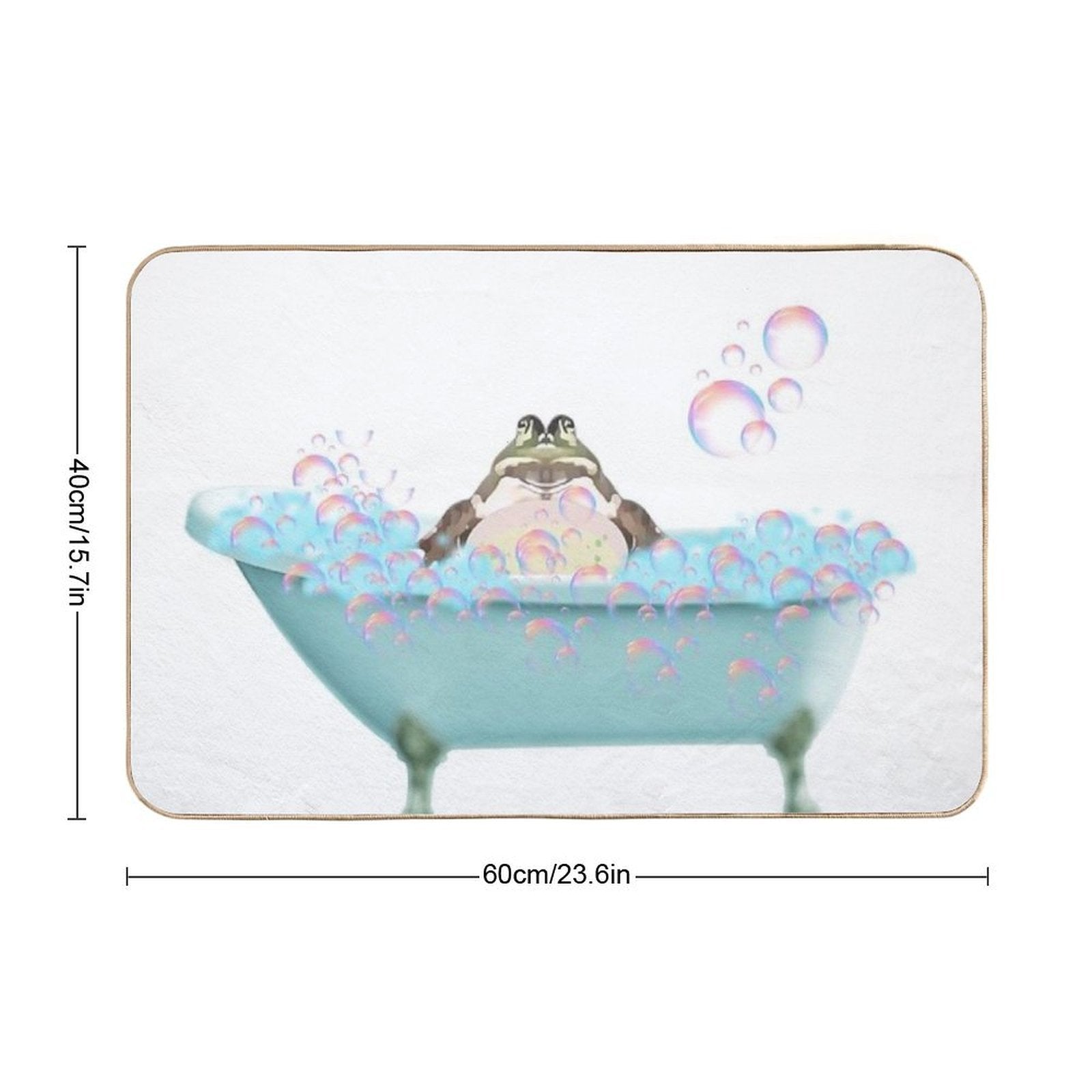 Toad Taking A Bath  Pet-Safe Bath Mat
