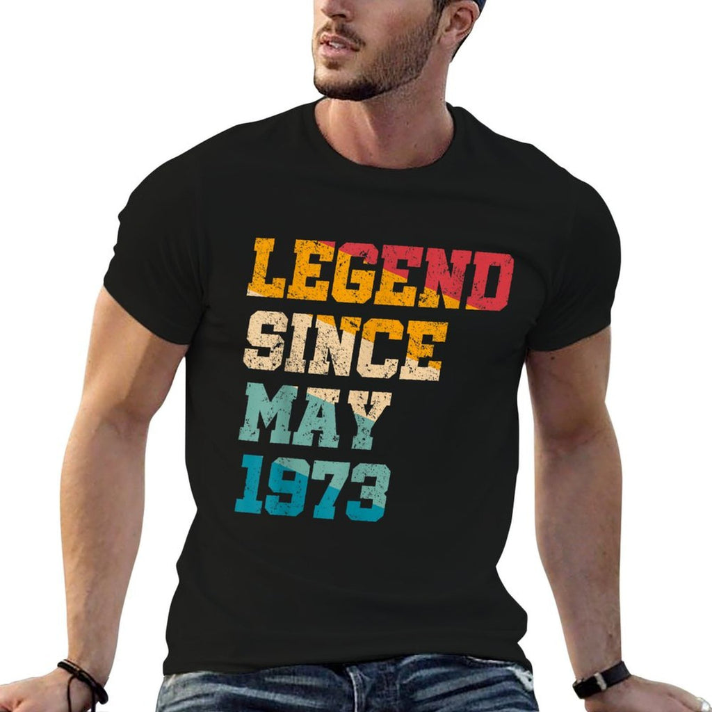 Legend Since May 1973 Funny 52 Years Old Retro 52nd Birthday  Breathable T-Shirt