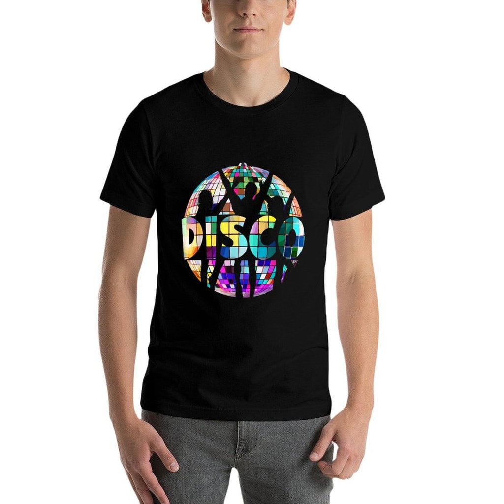 Disco Funny 70s Vintage Theme Dancing 70's Women  Heathered Texture T-Shirt