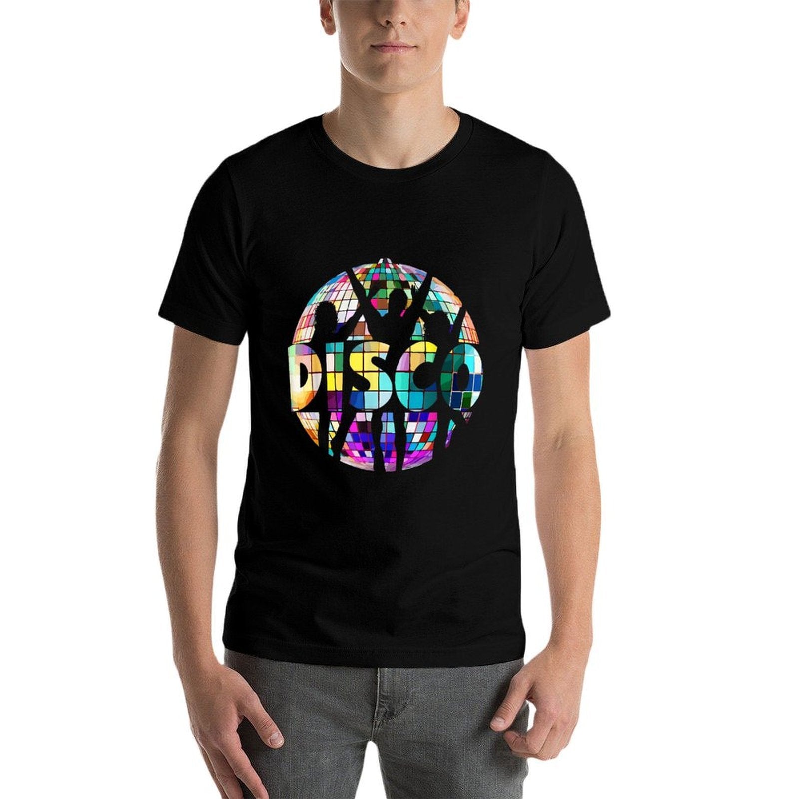 Disco Funny 70s Vintage Theme Dancing 70's Women  Heathered Texture T-Shirt