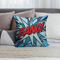 BANG Comic Book Pop Art Modern Fun Graphic Soft Decorative Cover Throw Pillow