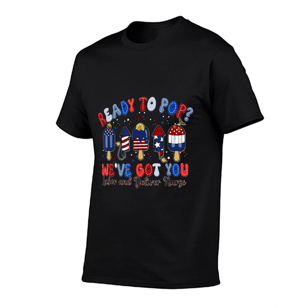 Summer Labor And Delivery Nurse 4th Of July Independence Day  Versatile T-Shirt