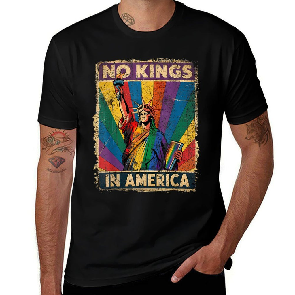 No Kings In America Lgbt Pride Month  Wrinkle-resistant T-Shirt