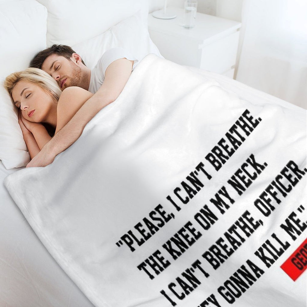 George Floyd T-ShirtJUSTICE FOR GEORGE FLOYD Quick-dry Throw Blanket