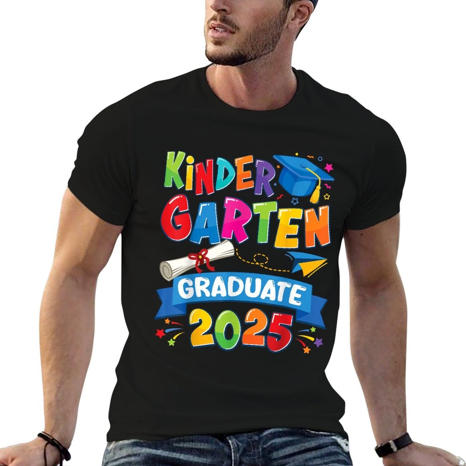 Kindergarten Graduation 2025 Pre-k Graduate Kids Boys Girls  Breathable T-Shirt