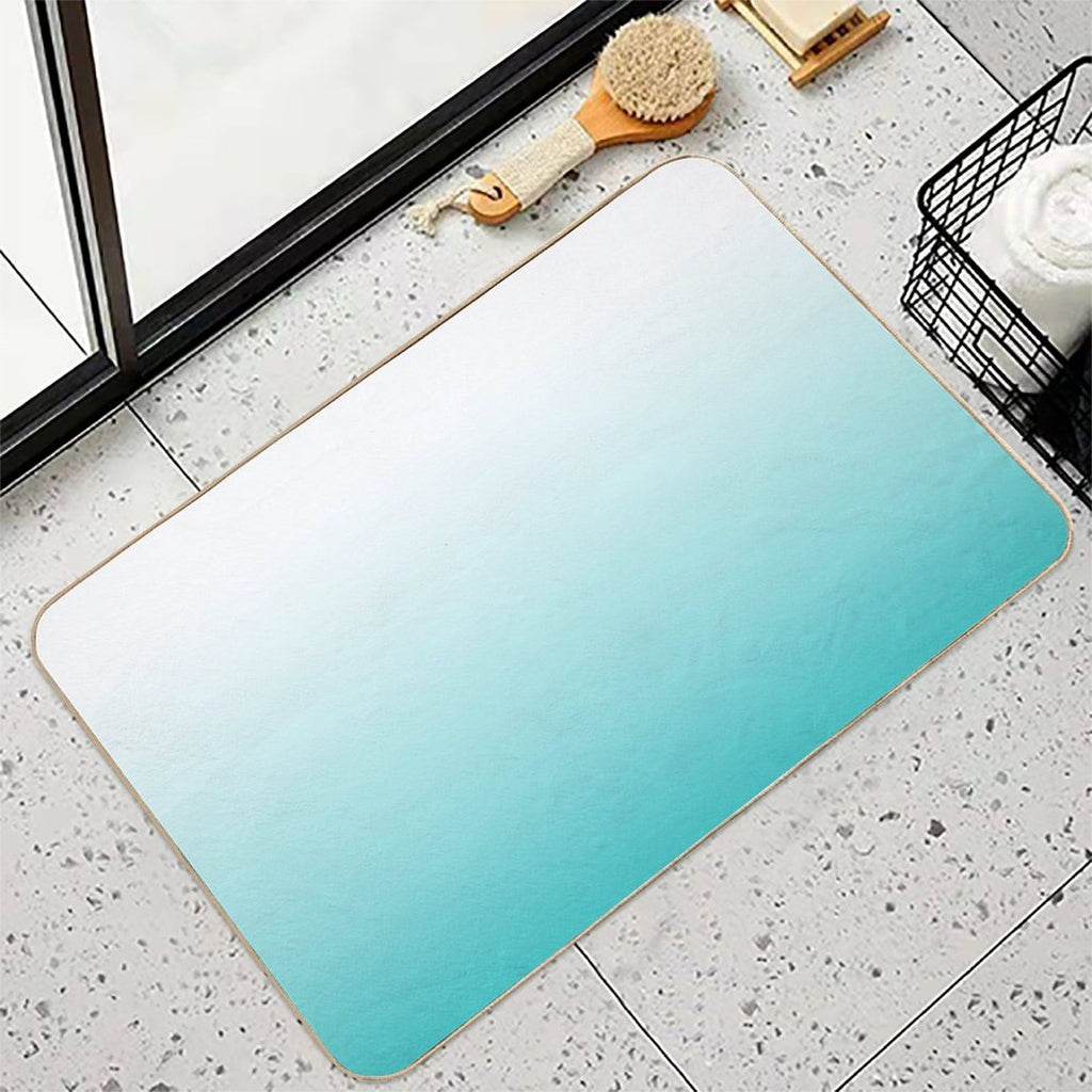 Turquoise Ombre  Eco-Friendly Bath Mat