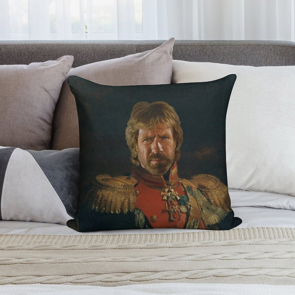 Chuck Norris - Replaceface Soft Easy Maintenance Throw Pillow