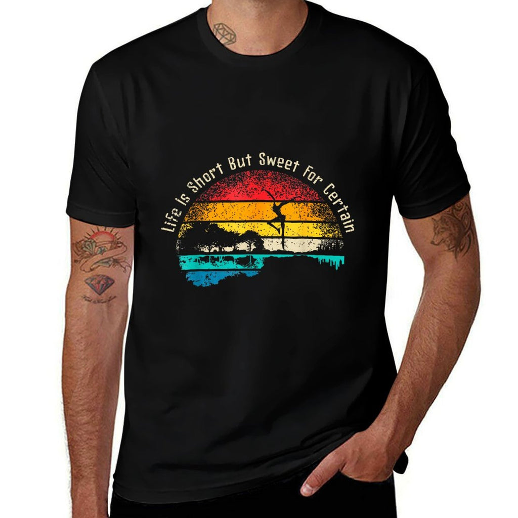 Life Is Short Guitar But Sweet For Certain  Trendy Pattern T-Shirt
