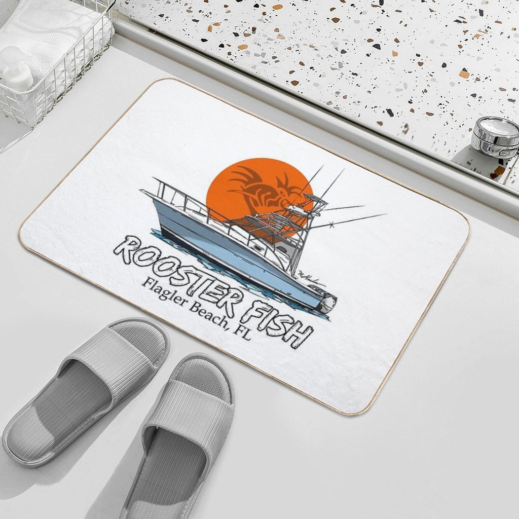 Rooster Fish Flagler Beach, Florida  Versatile Bath Mat