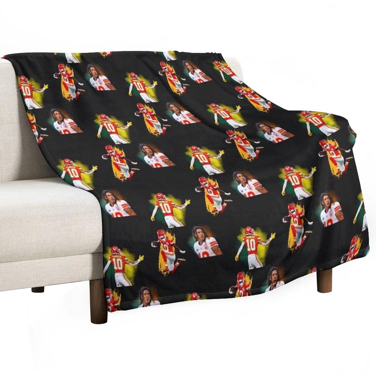 Isiah Pacheco HD Sticker Set  T Shirt Anti-pilling Throw Blanket