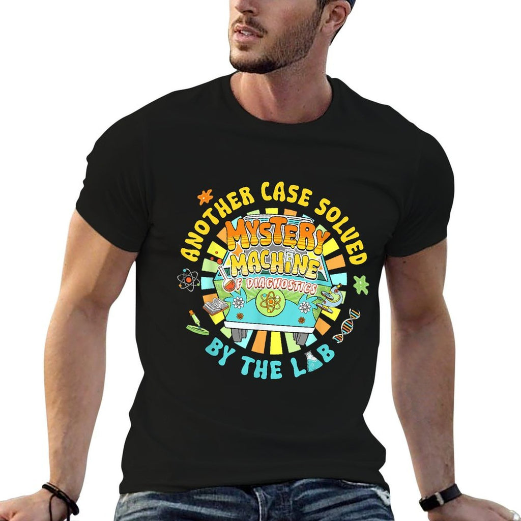 Mystery Funny Machine of Diagnostics Medical Lab Week Tech  Trendy Pattern T-Shirt
