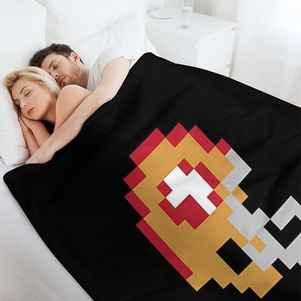 San Francisco Tecmo Bowl Helmet Shrink-resistant Throw Blanket