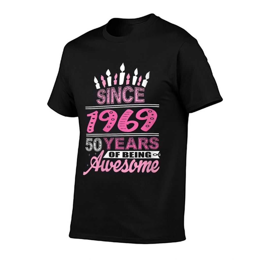 Womens Awesome Since 1969 - 50 Years Old 50th Birthday Quote Gift  Soft T-Shirt