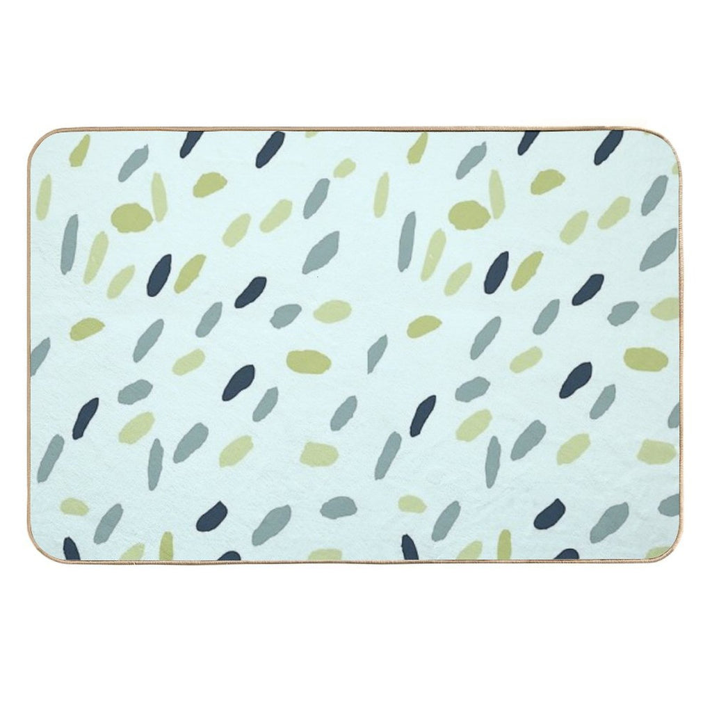 Dots on Mint  High-Traffic Bath Mat
