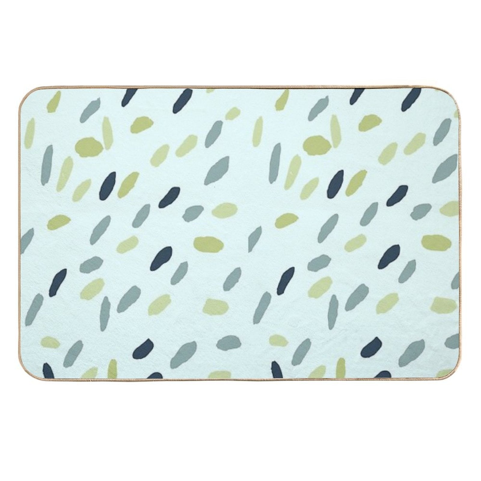 Dots on Mint  High-Traffic Bath Mat