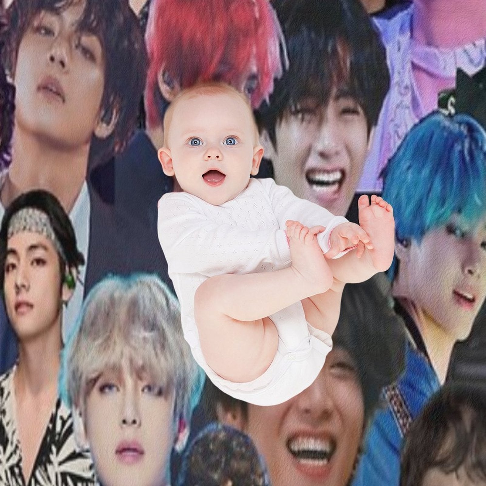 Kim Tae-Hyung (V from BTS) Shrink-resistant Throw Blanket