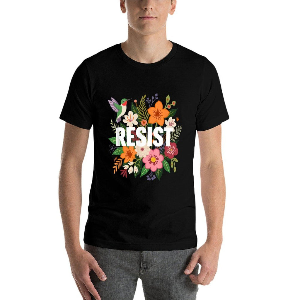 Flowers Resist  Trendy Pattern T-Shirt